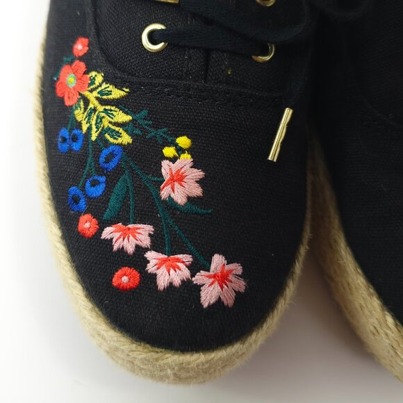 Keds x Rifle Paper Co. Women's Embroidered Canvas Platform Sneakers - Picture 3 of 9